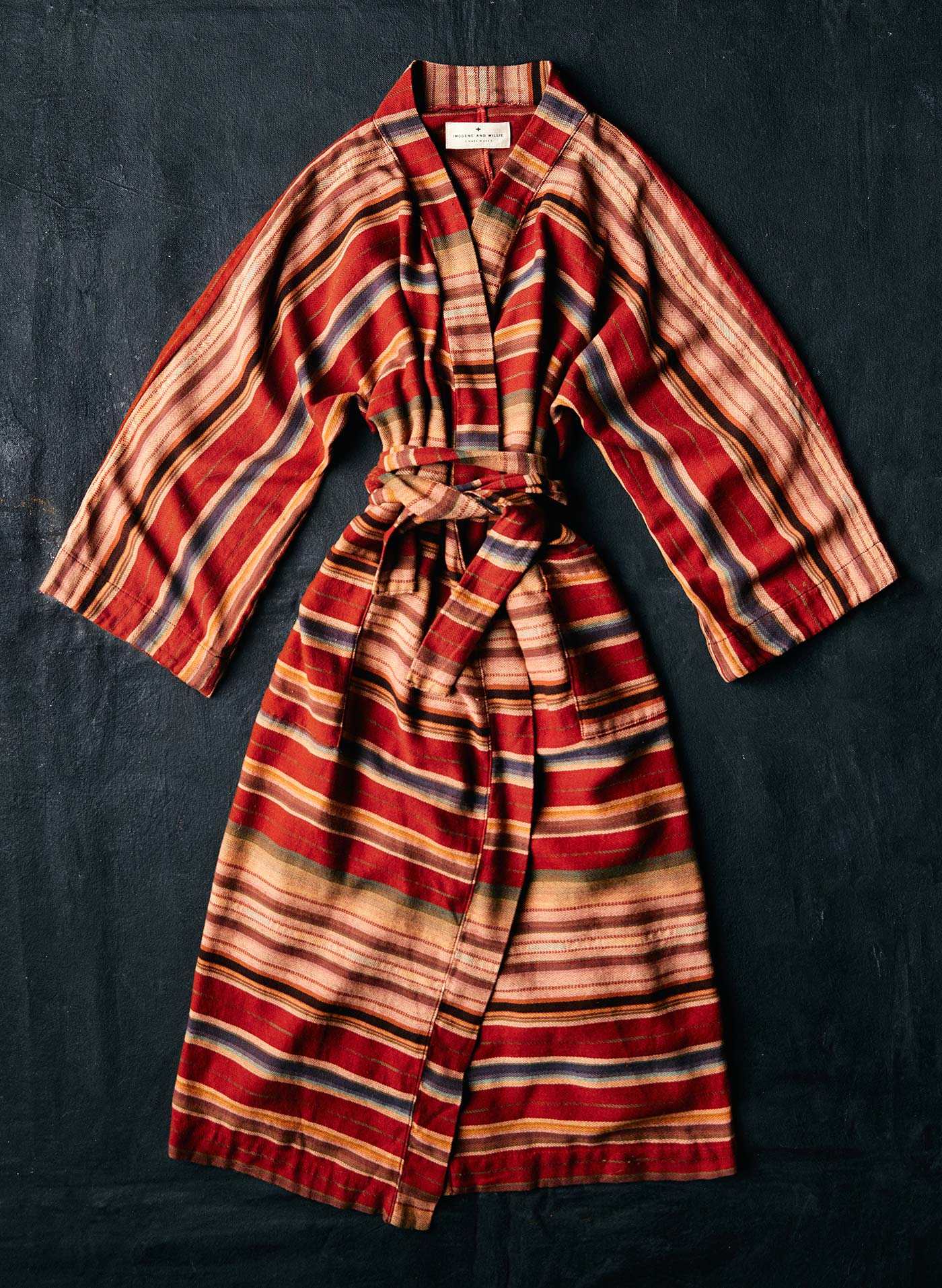 the ojai robe in coastal stripe - Image 8