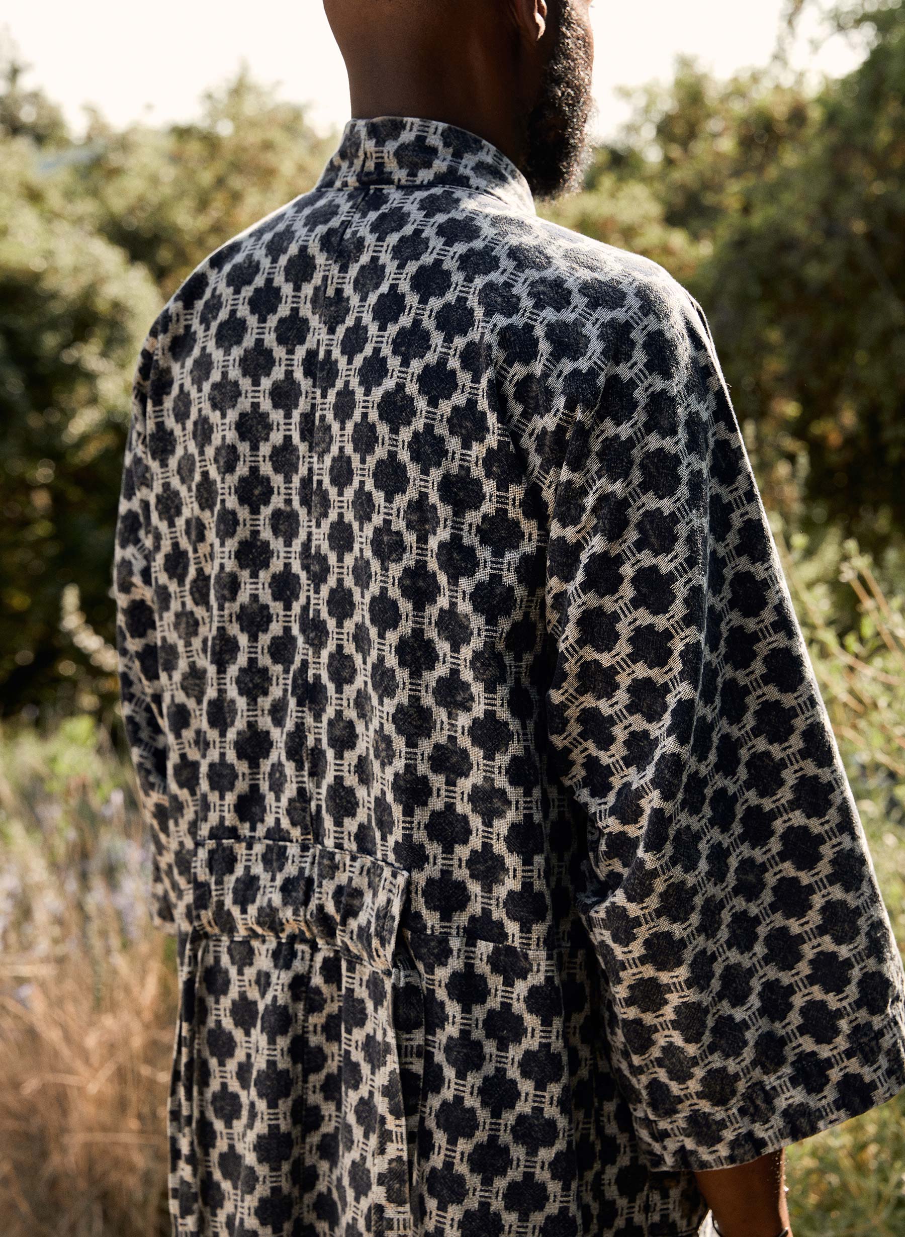 the ojai robe in indigo kiji - Image 4