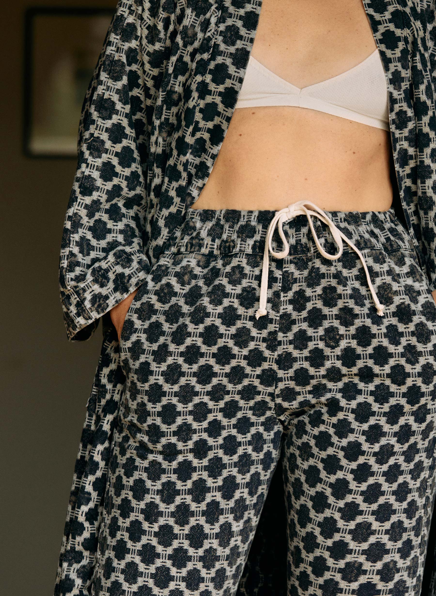 the ojai robe in indigo kiji - Image 4