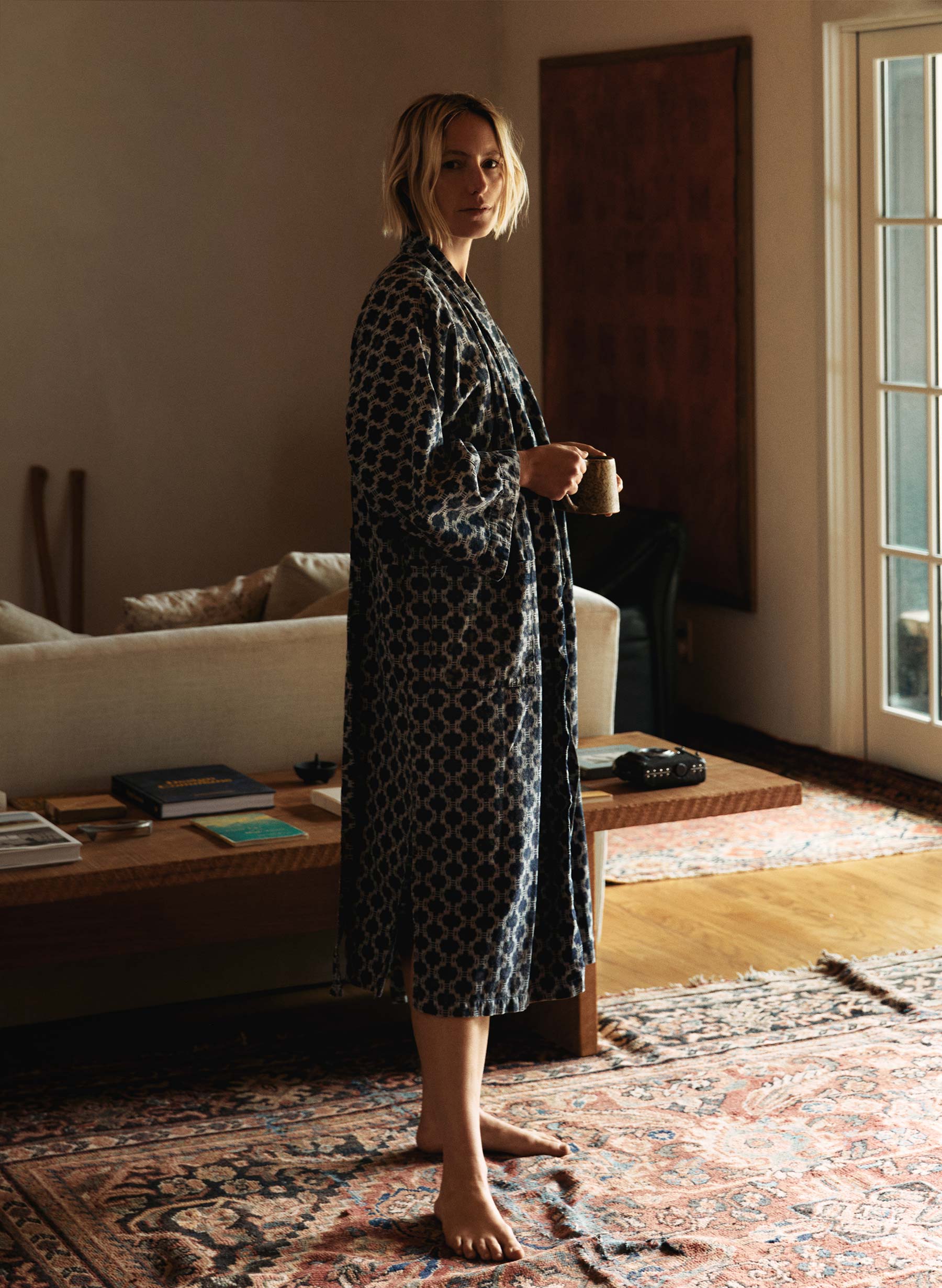 the ojai robe in indigo kiji - Image 9