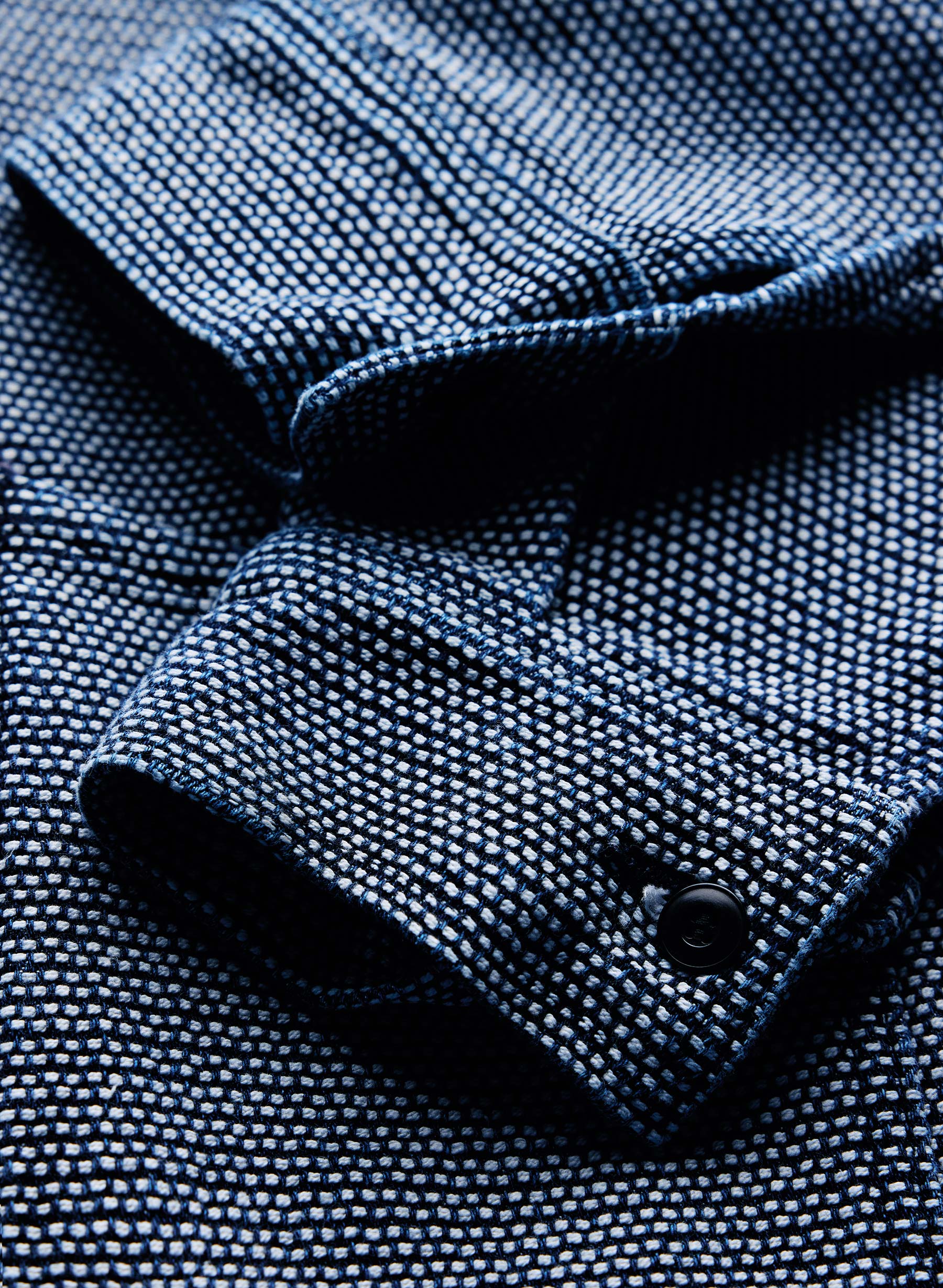 the painters coat in indigo cream sashiko - Image 11