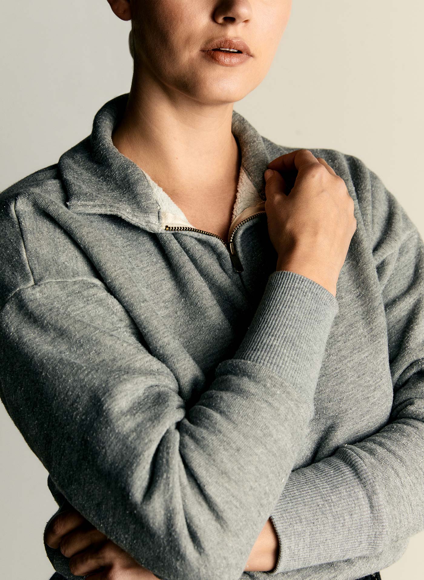 the quarter zip heather pullover - Image 7