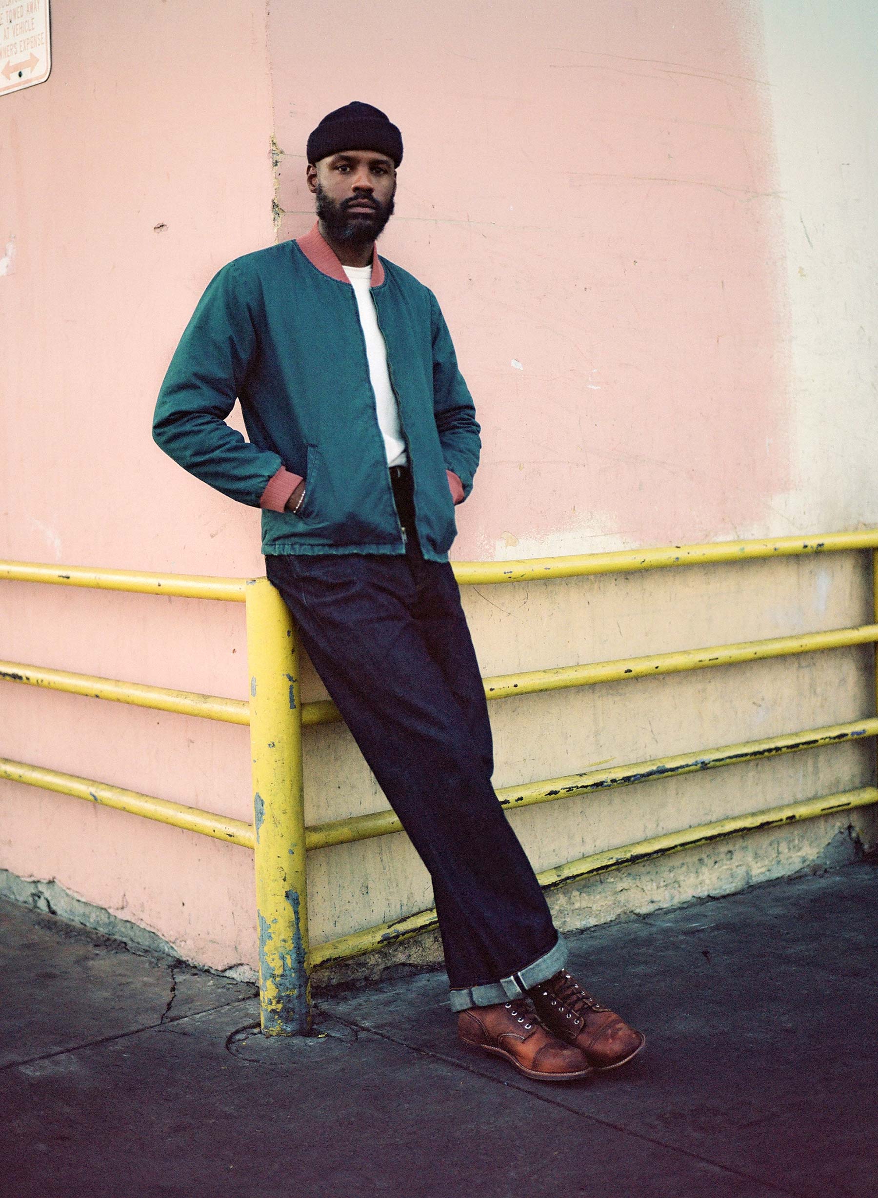 quilt lined bomber in juniper - Image 11