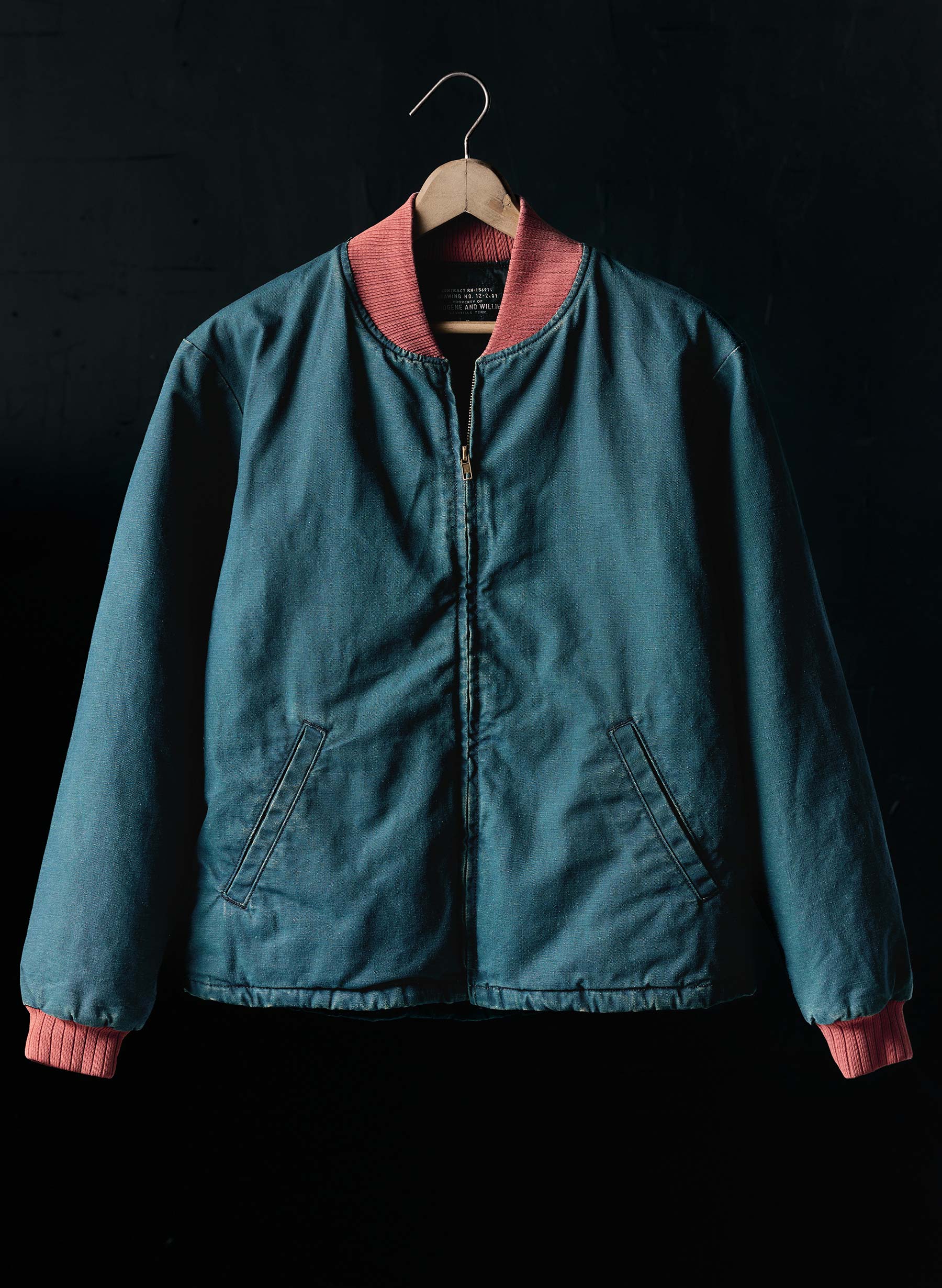 quilt lined bomber in juniper - Image 2