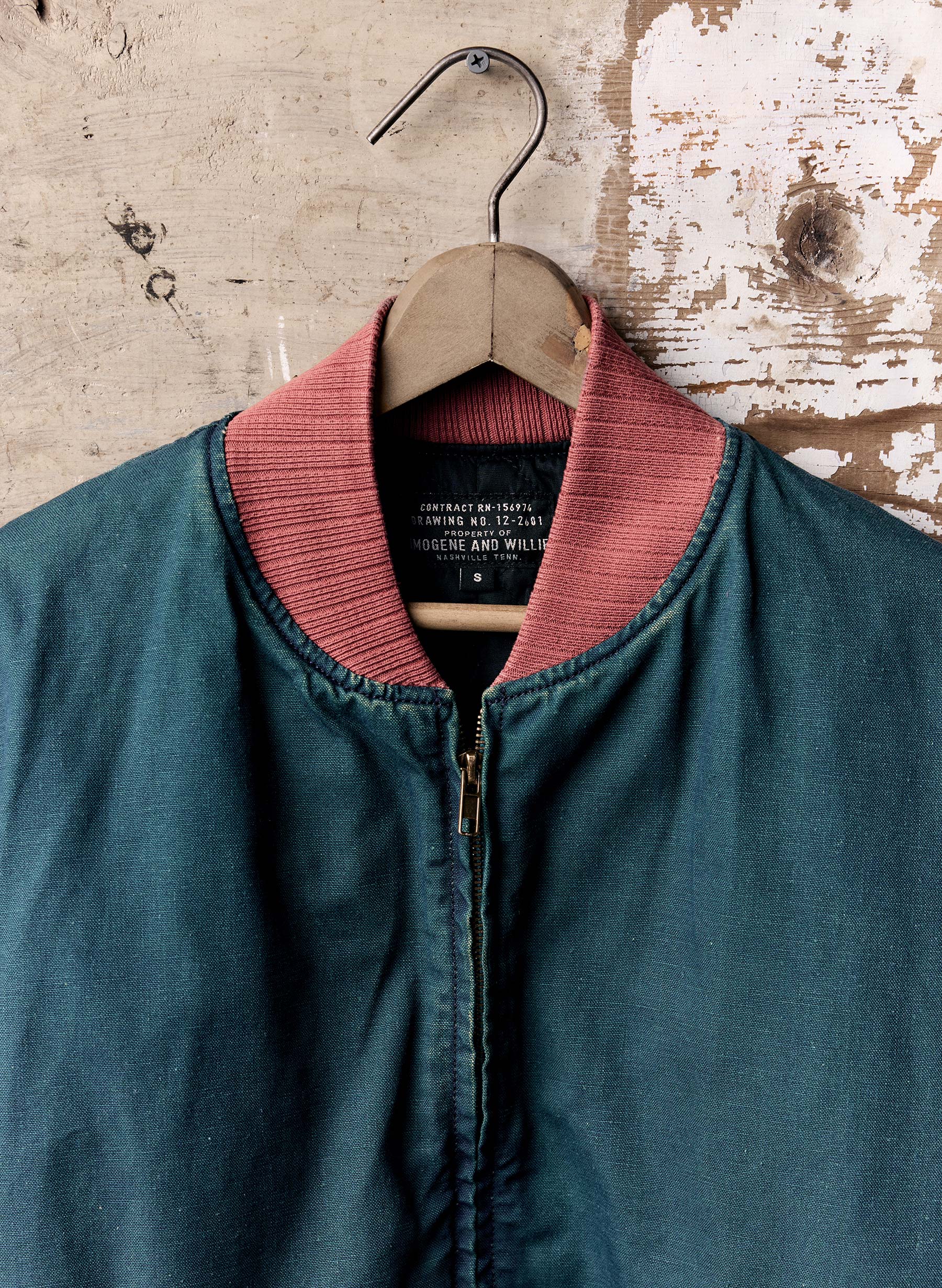 quilt lined bomber in juniper - Image 7