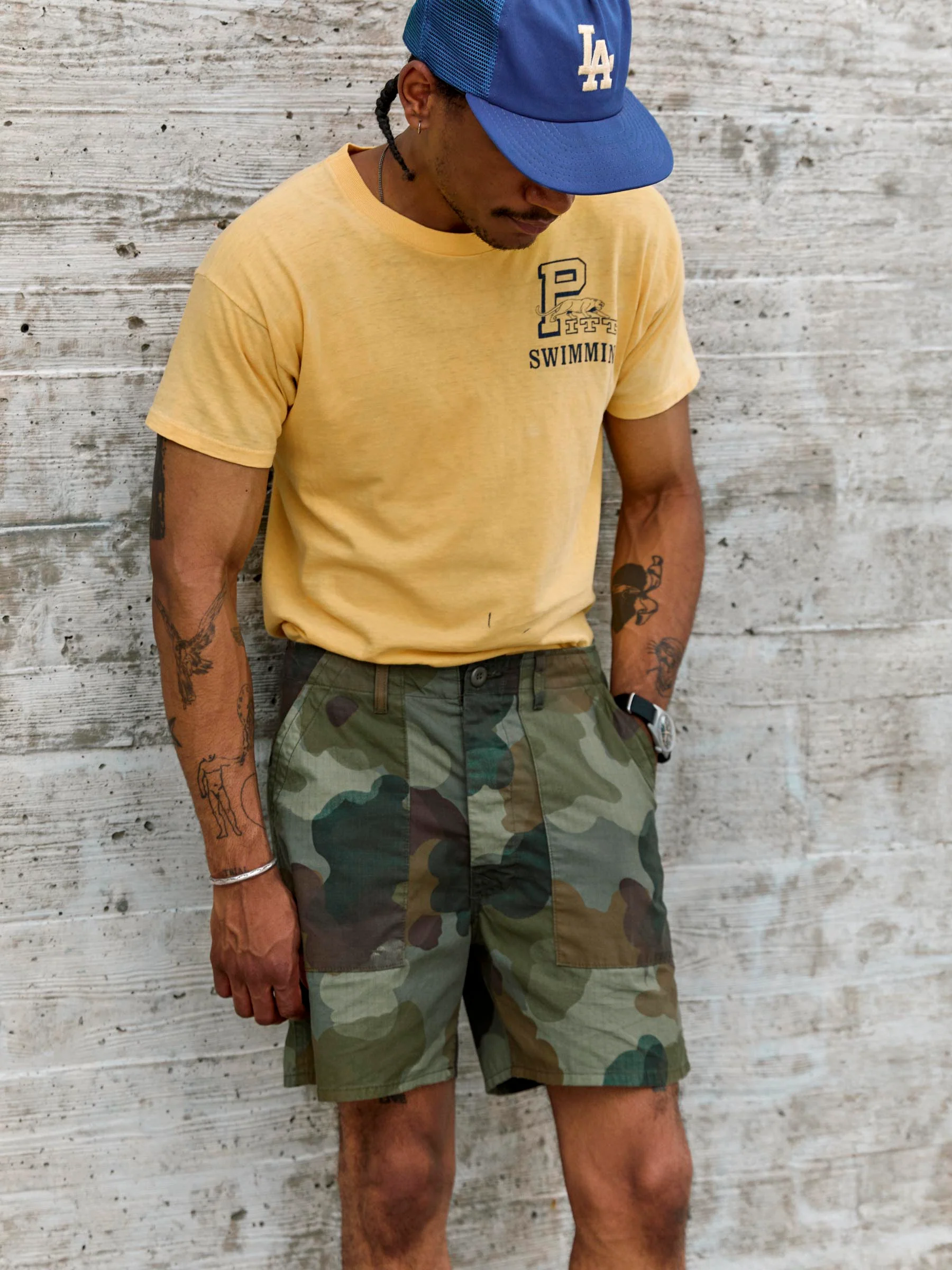 the ripstop fatigue short in painted camo - Image 8