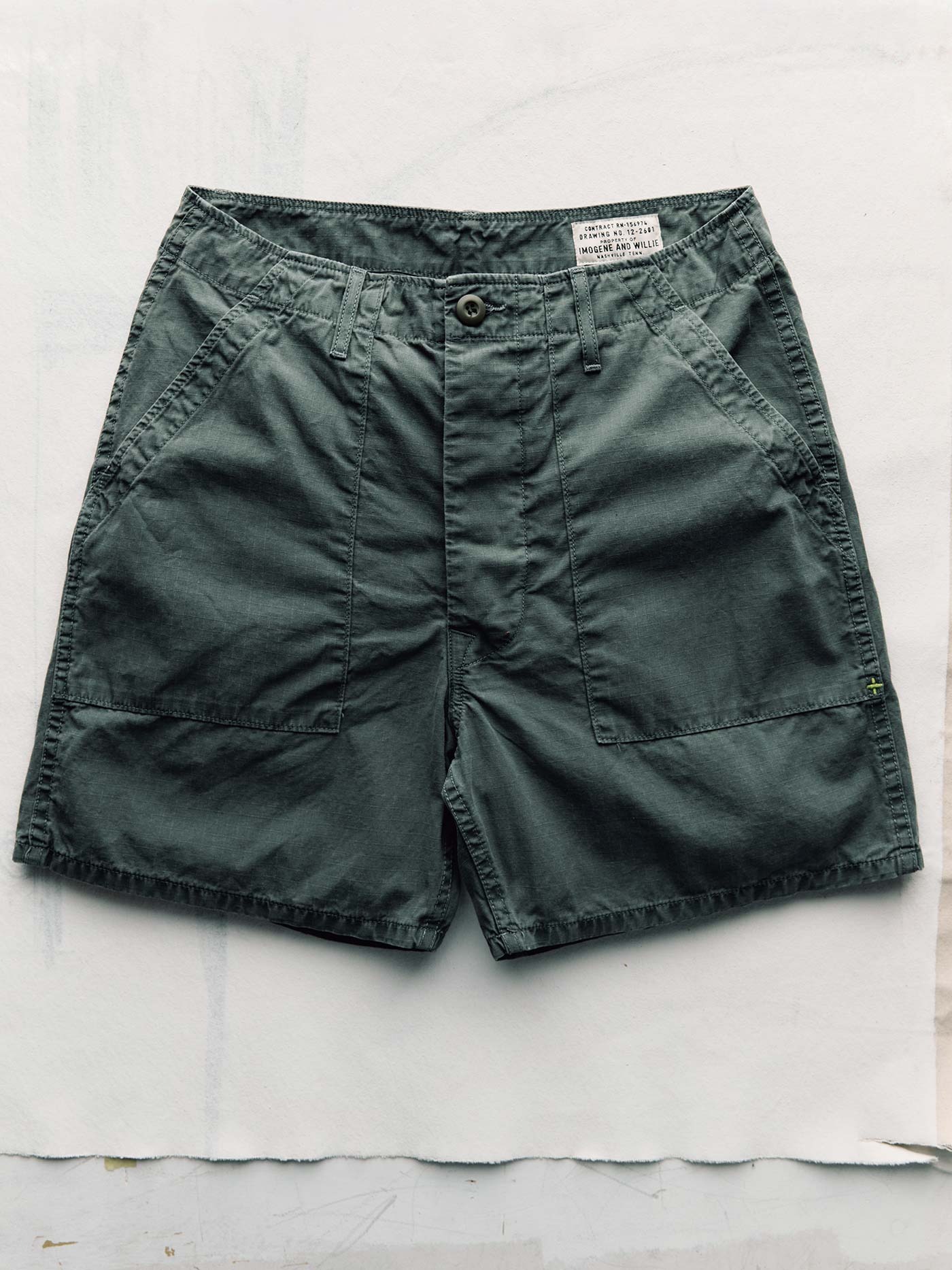 the ripstop fatigue short in slate - Image 2