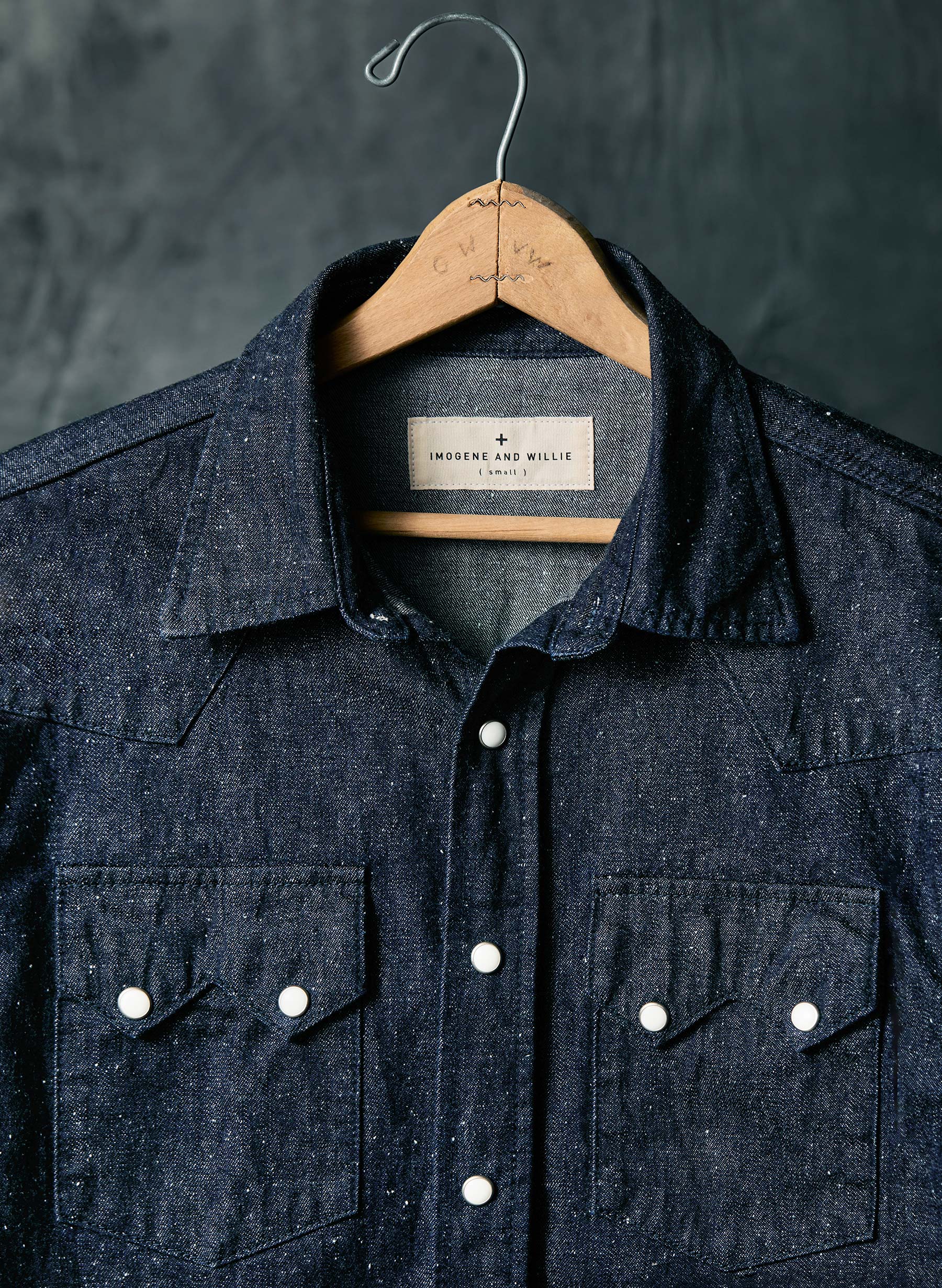the sawtooth pearl snap in indigo nep - Image 8
