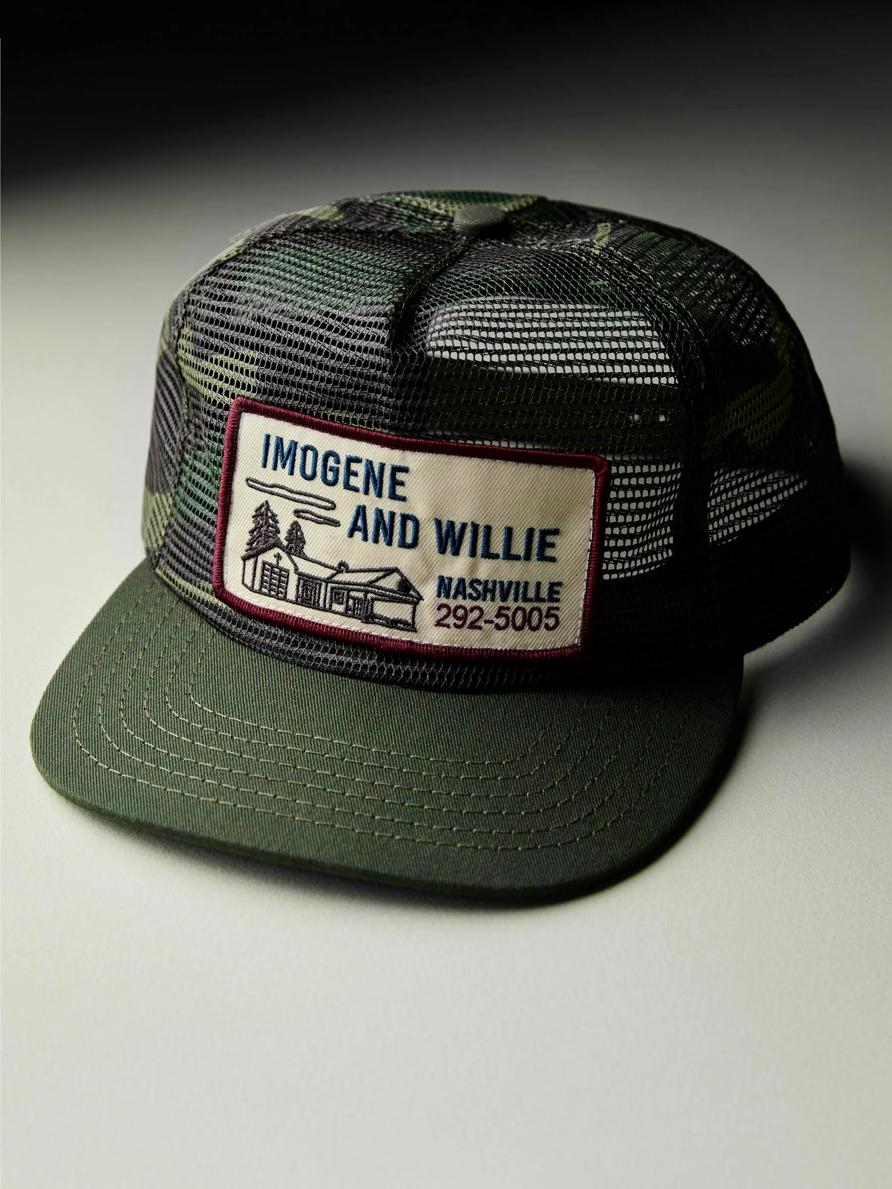 the "service station" mesh trucker in camo - Image 4