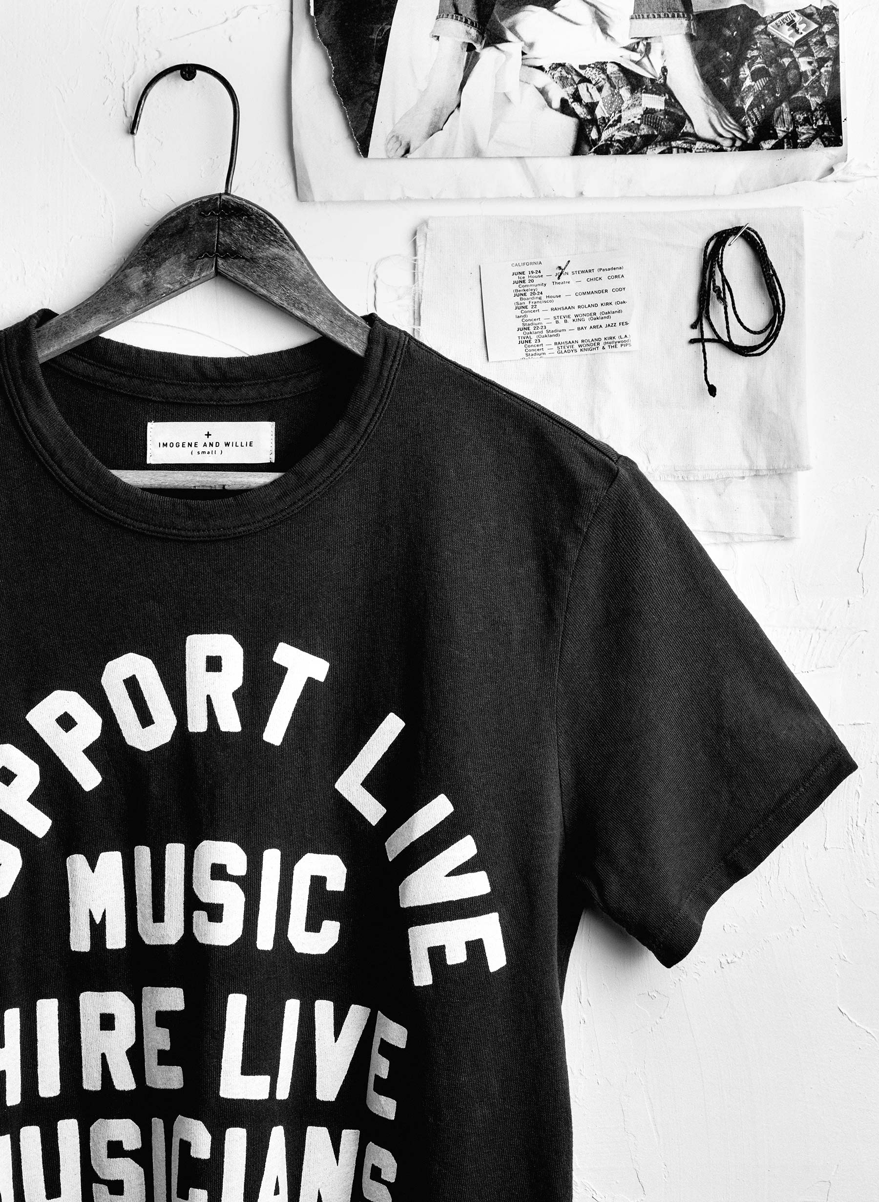 the "support live music" tee in black - Image 5