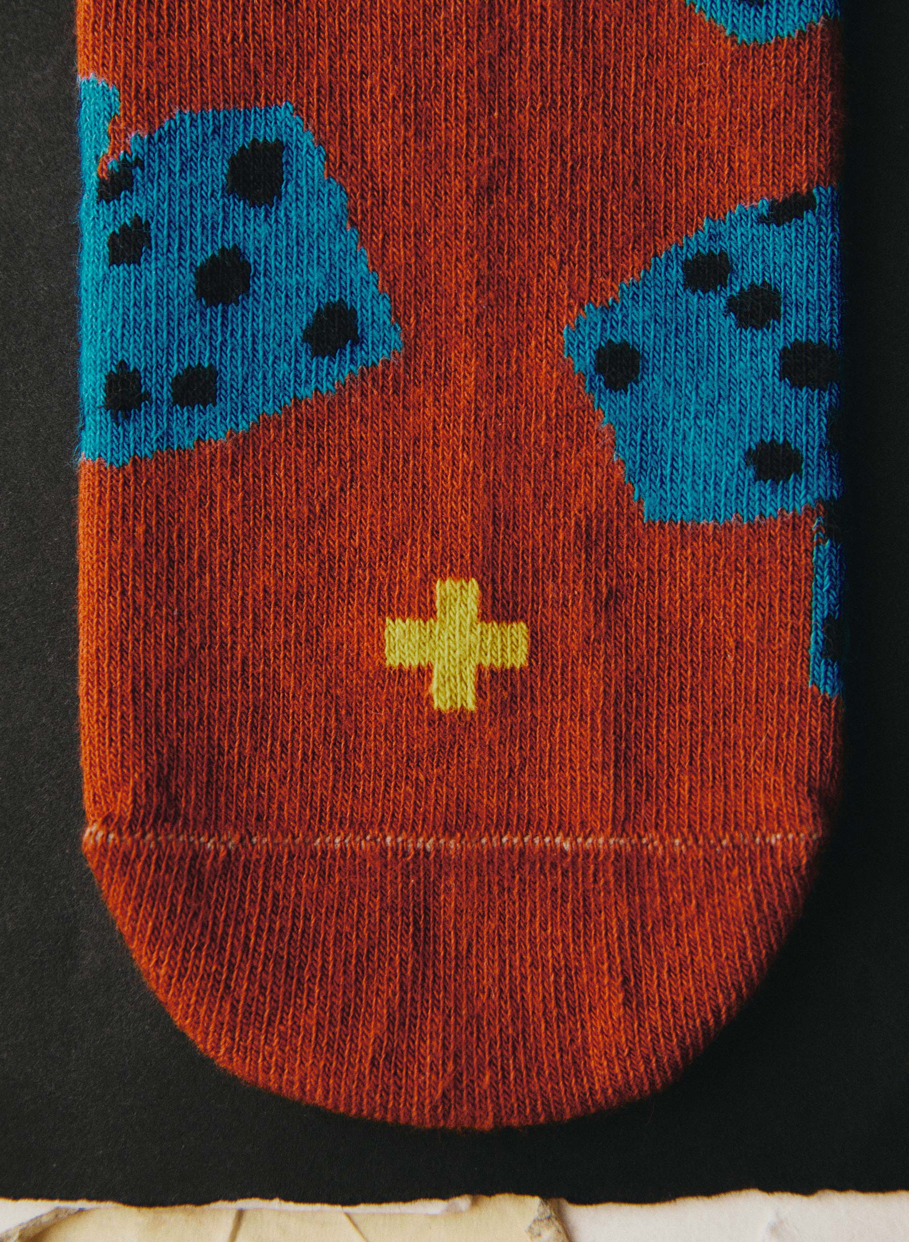 the "tumblin dice" sock in rust - Image 3