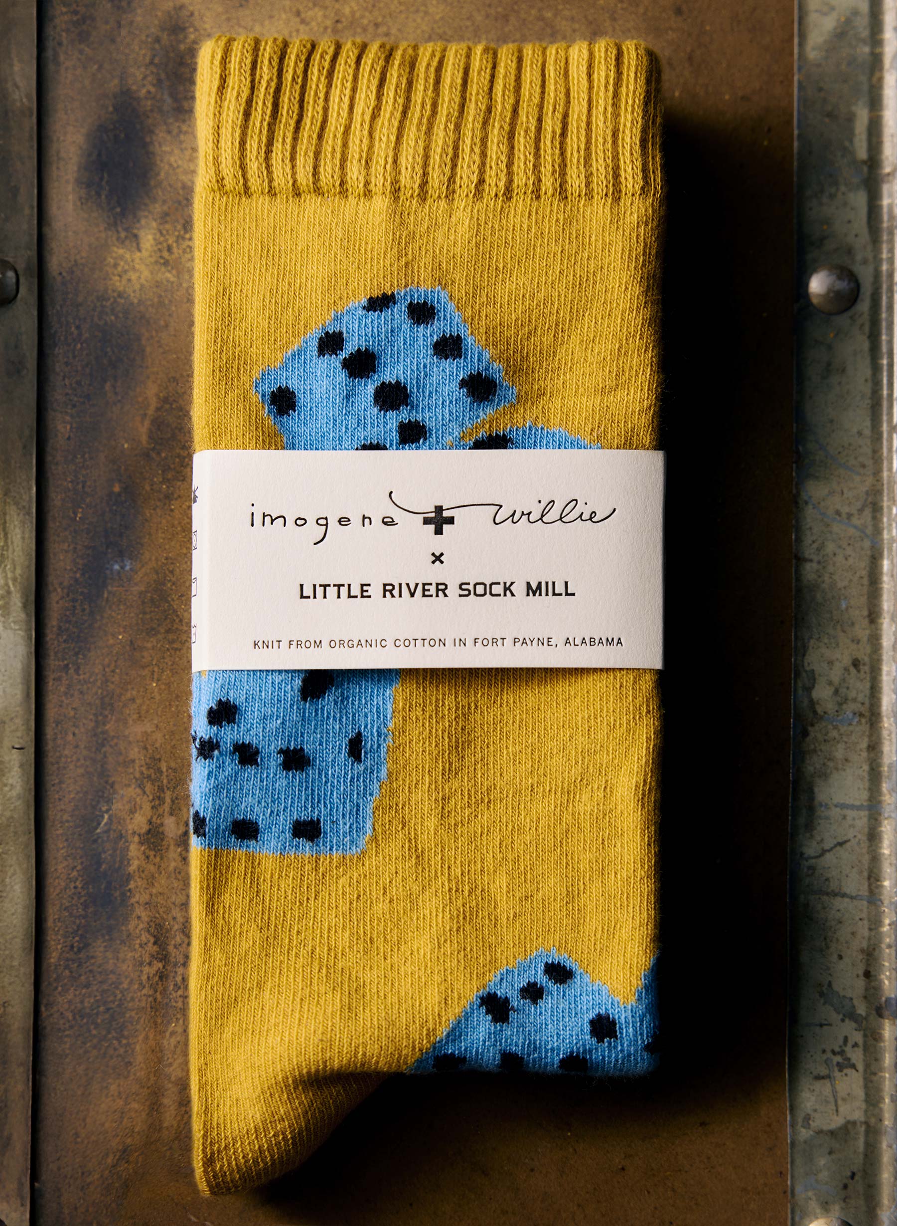 the "tumblin dice" sock in gold - Image 2