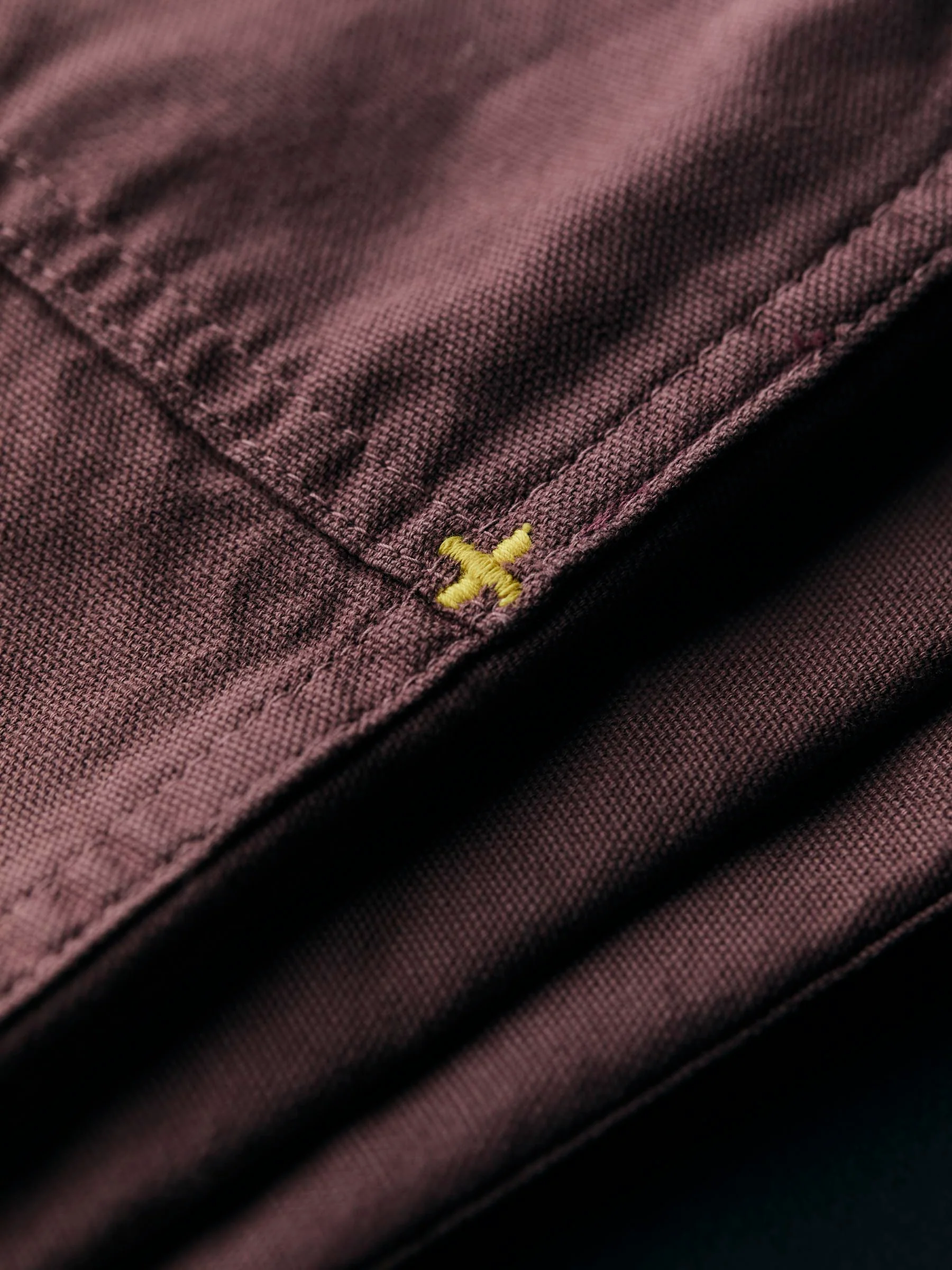 the ventura chore pant in dark mauve - Image 4