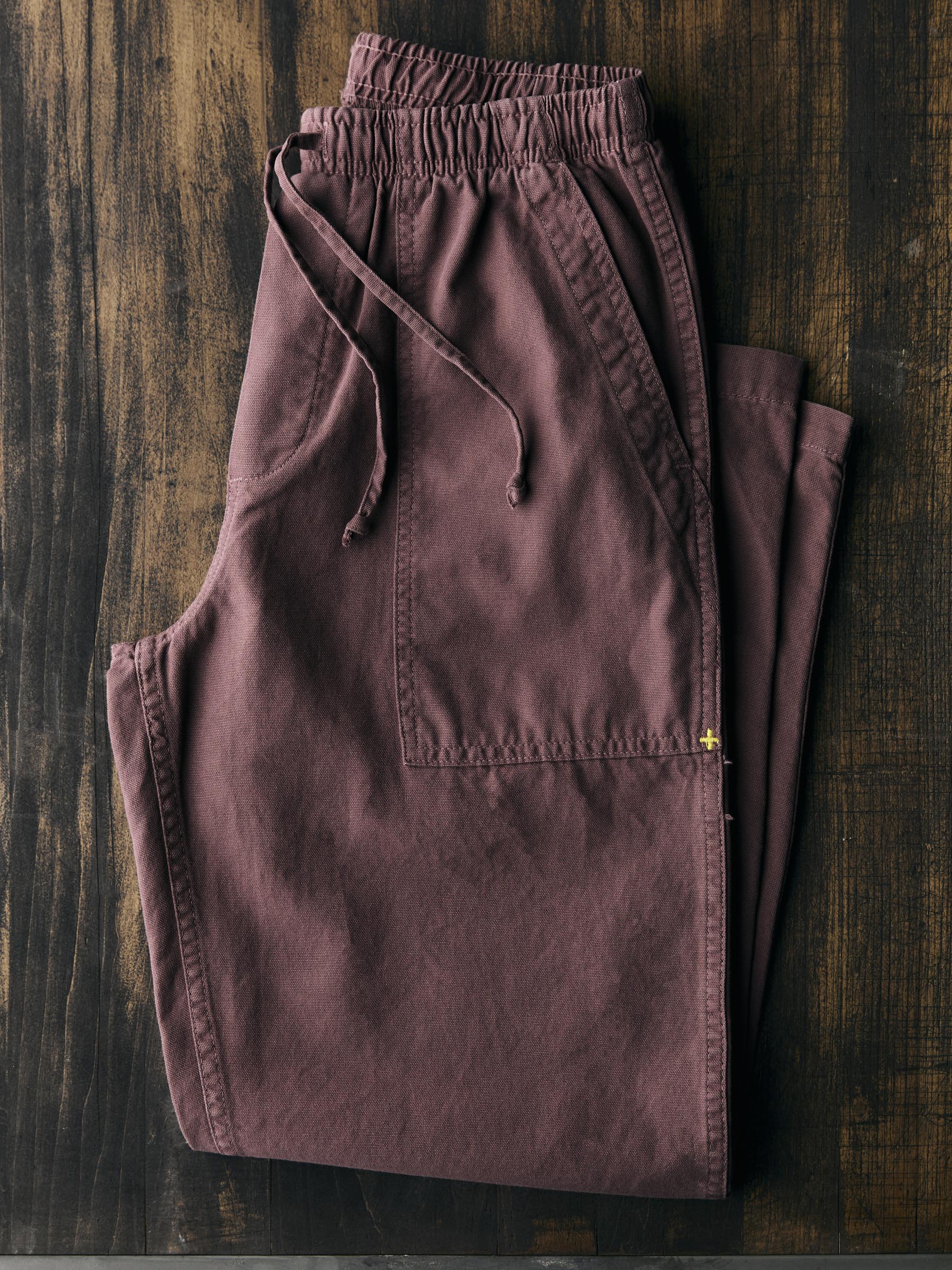 the ventura chore pant in dark mauve - Image 8