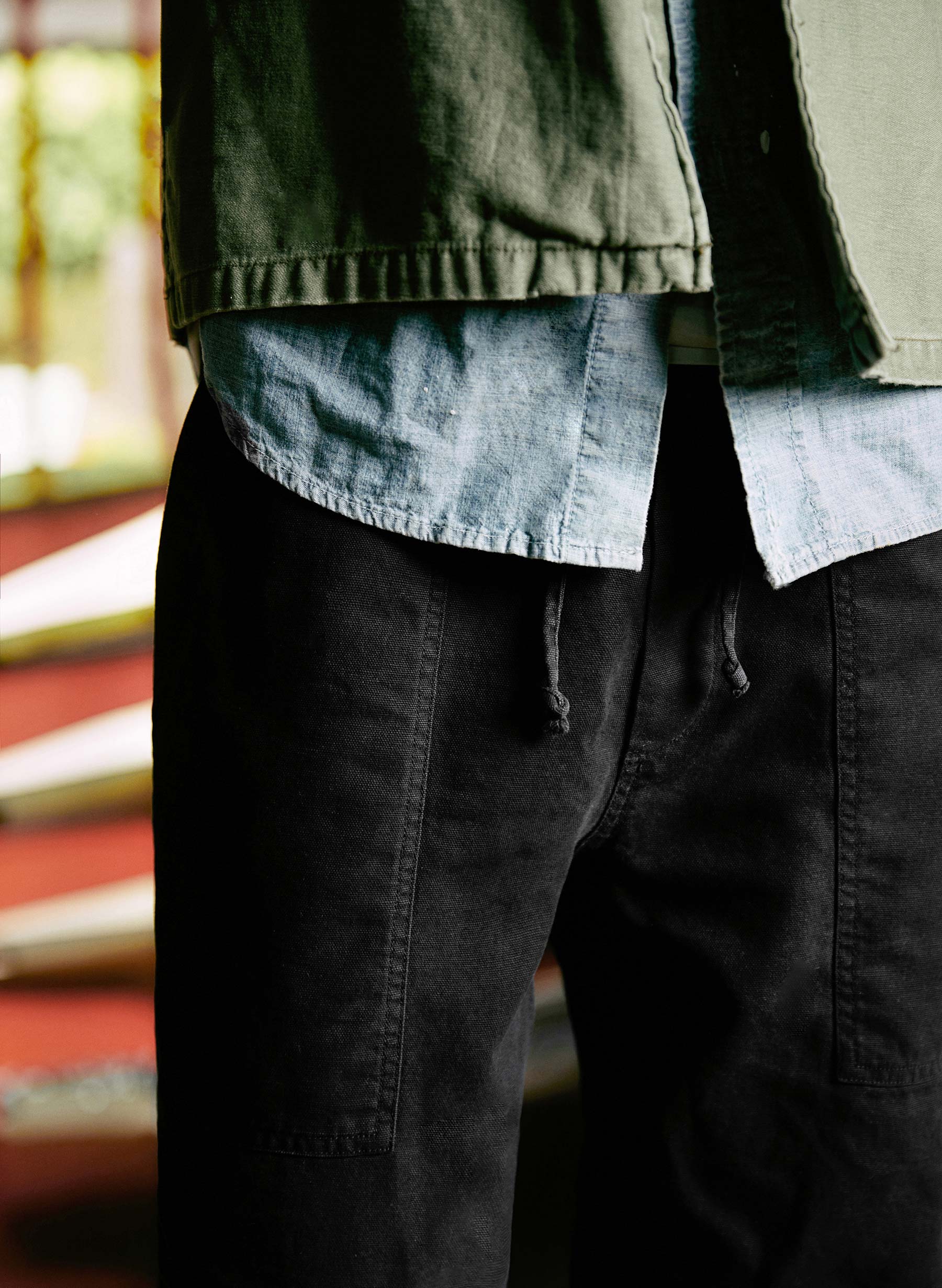 the ventura chore pant in faded black - Image 4