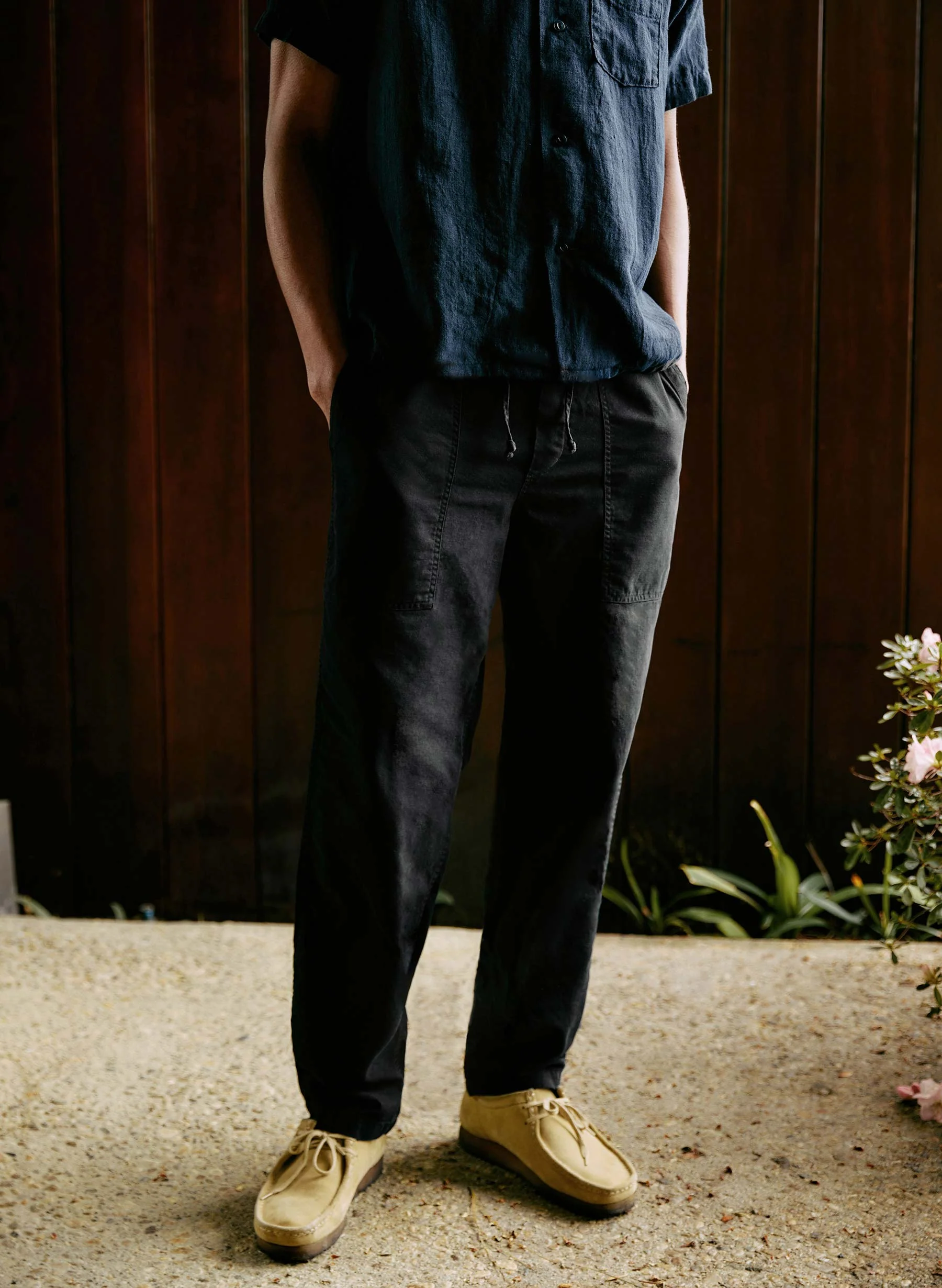 the ventura chore pant in faded black - Image 6