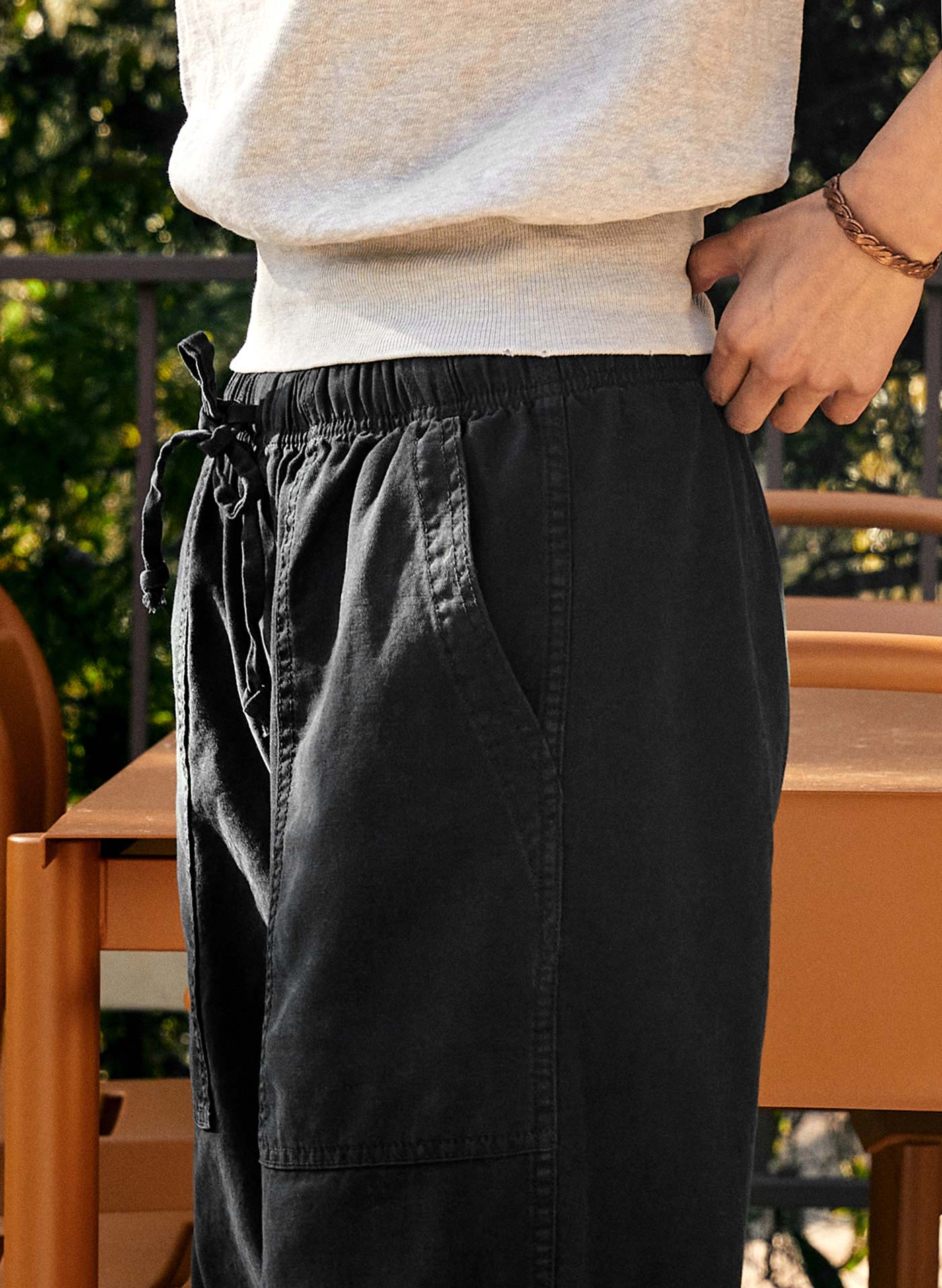 the ventura chore pant in faded black - Image 5