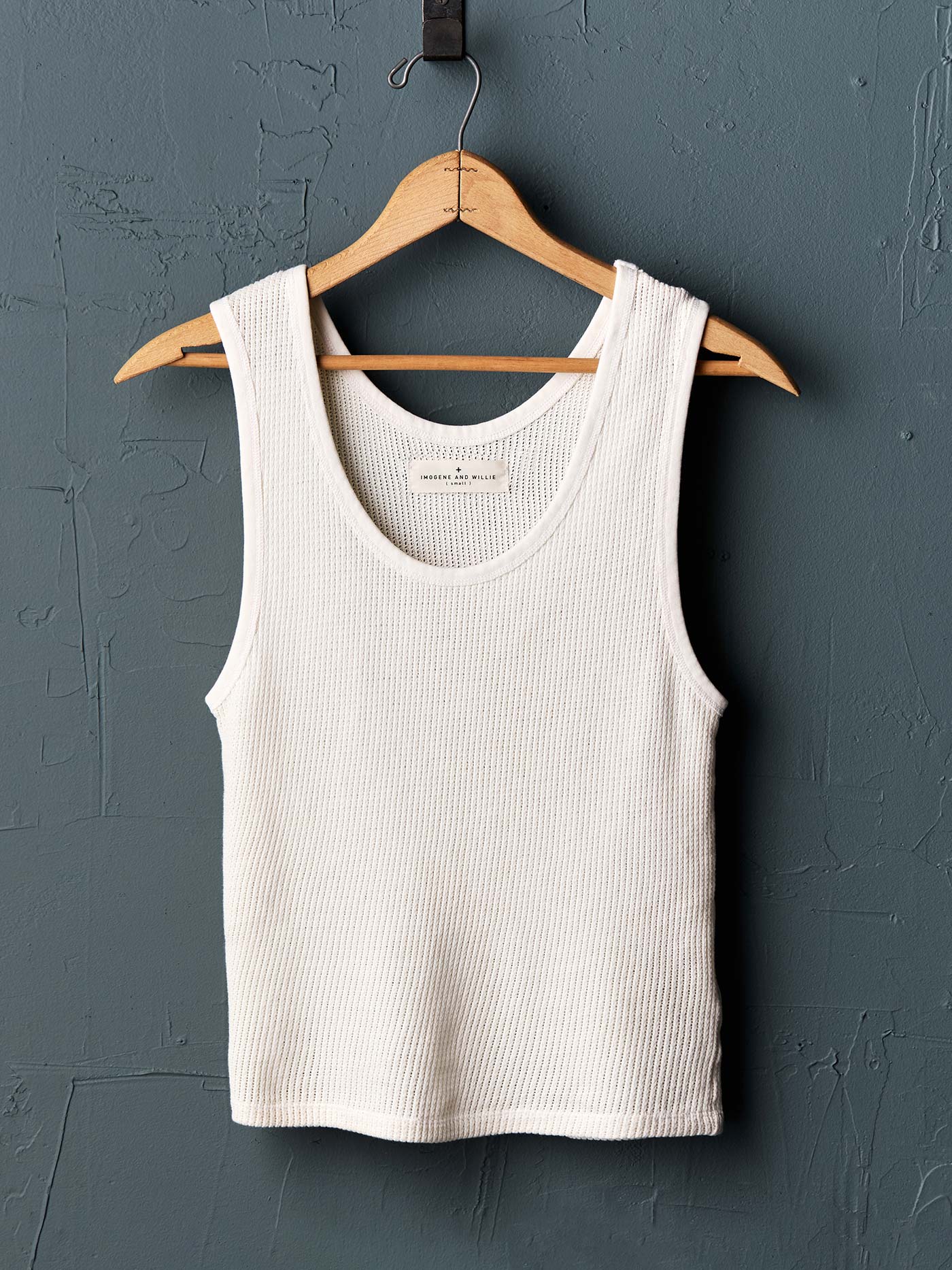 the vintage tank in open knit white - Image 8