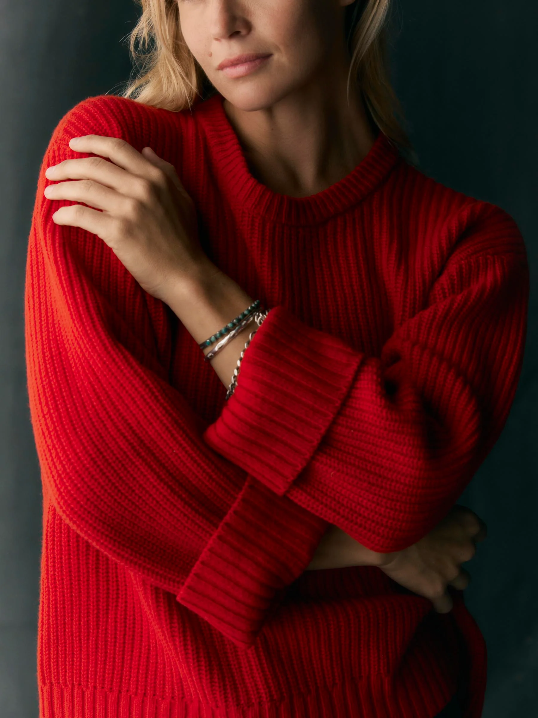 varese wool sweater in red - Image 3