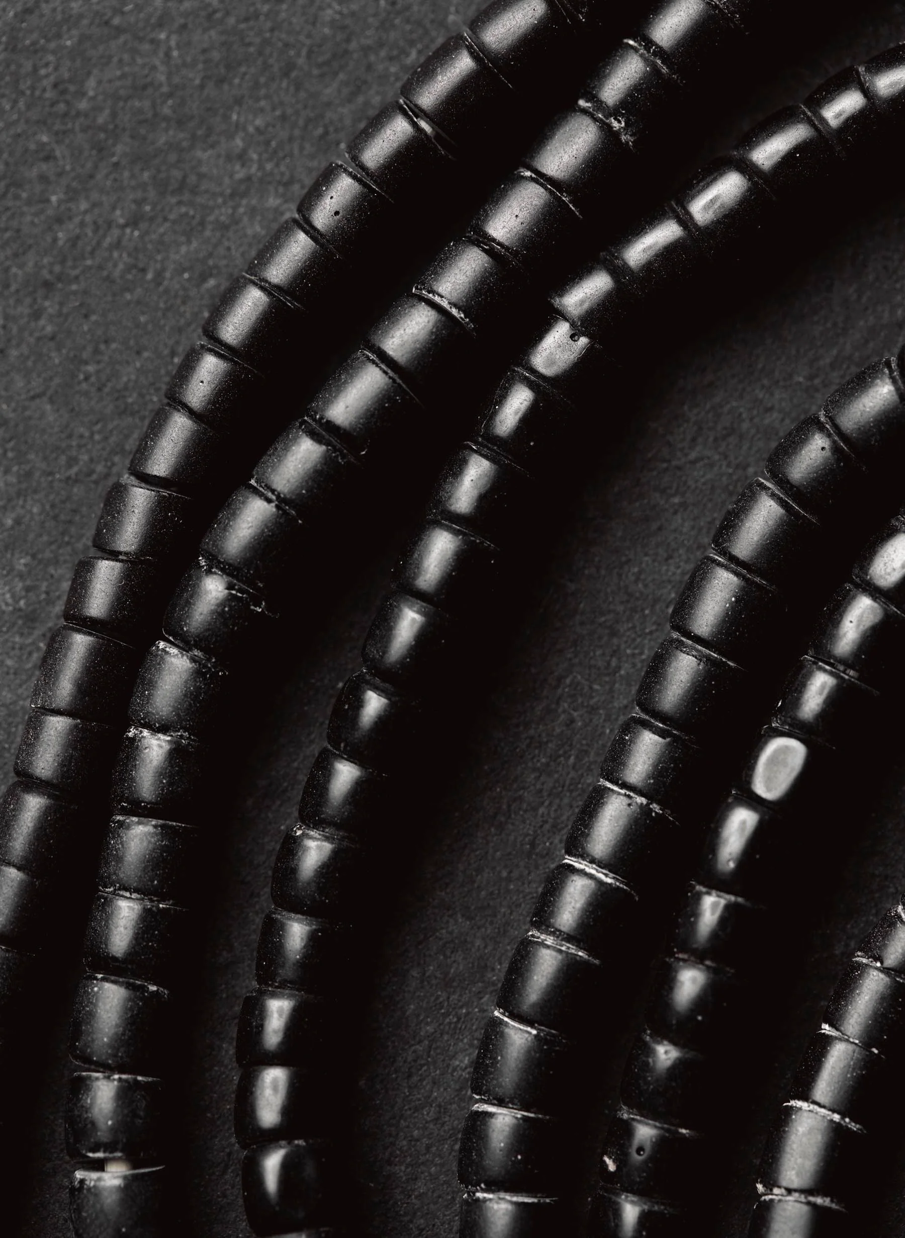vintage black trade bead necklace - Image 3
