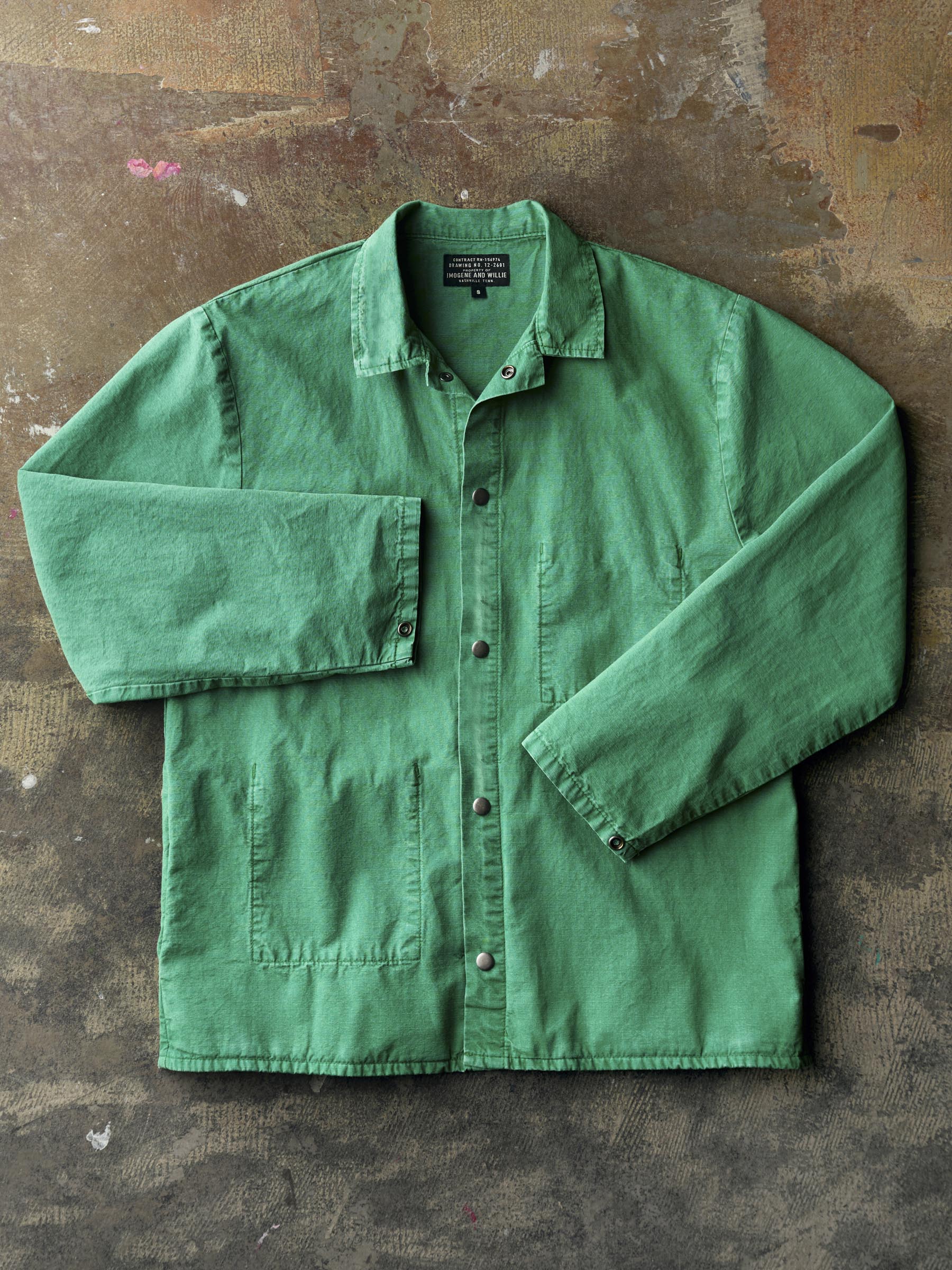 welder's jacket in seagreen ripstop - Image 6