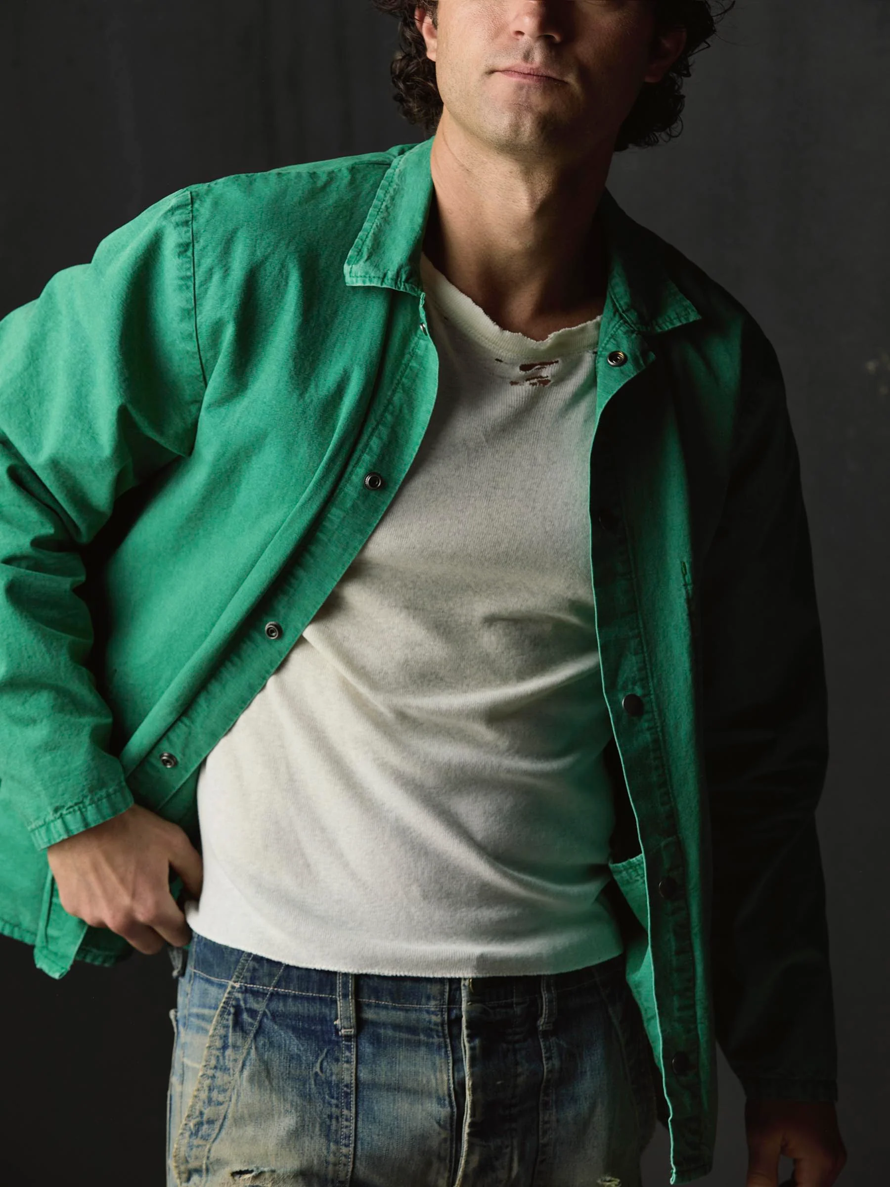 welder's jacket in seagreen ripstop - Image 7